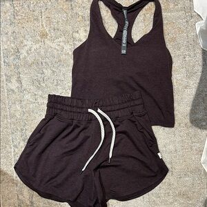 vuori halo shorts & tank set